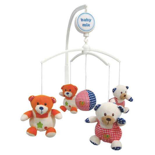 Körhinta a kiságy fölé baby Mix macik