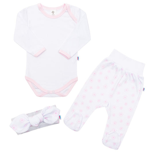 3-részes pamut együttes New baby Lili