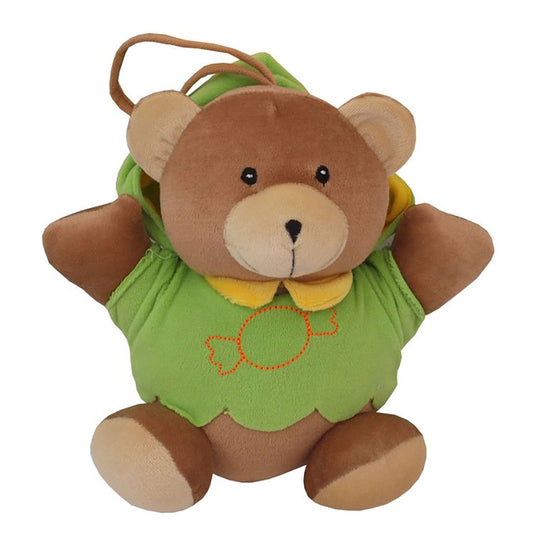 Felhúzható plüss játék baby Mix maci zöld