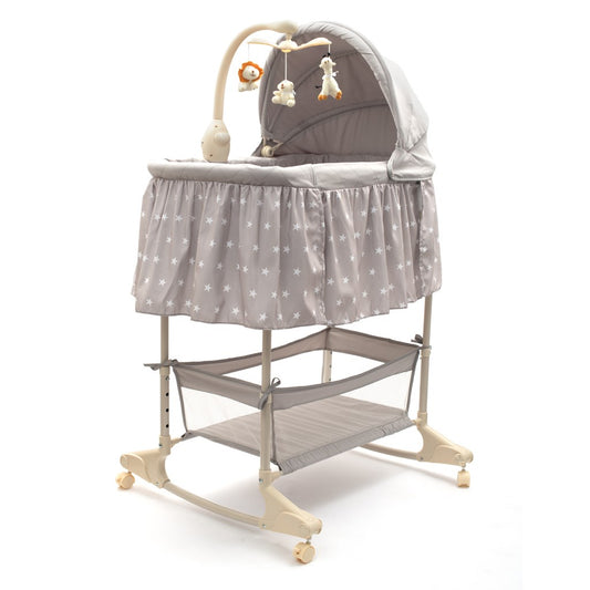 Multifunkcionális baba bölcsõ kiságy New baby csillag szürke