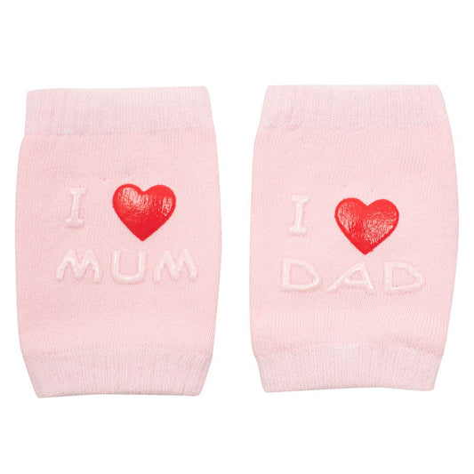Gyermek térdvédõ New baby ABS-el I Love Mum and Dad rózsaszín