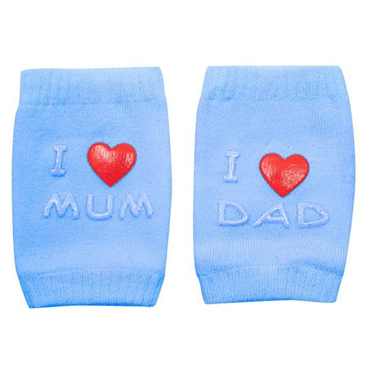 Gyermek térdvédõ New baby ABS-el I Love Mum and Dad kék