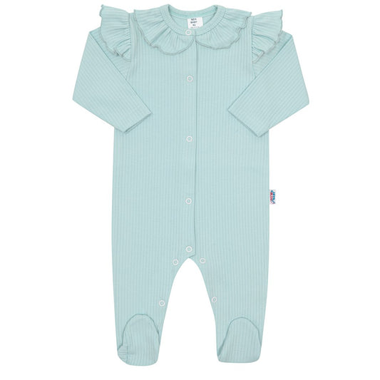 baba pamut kezeslábas New baby Stripes jégkék