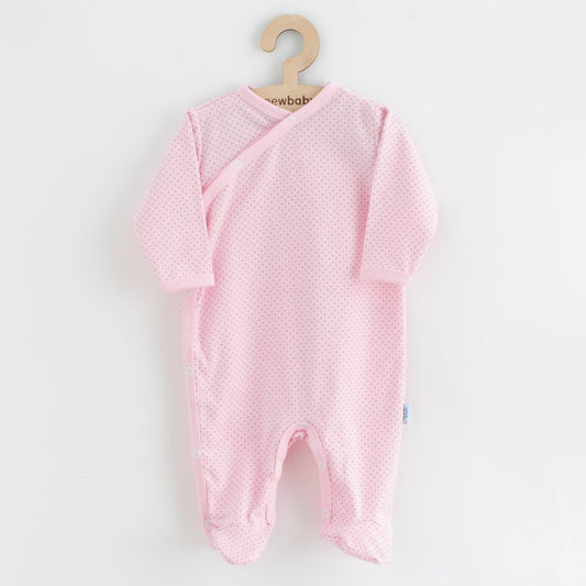 baba pamut kezeslábas oldalsó bekapcsolássa New baby Lovely pöttyök