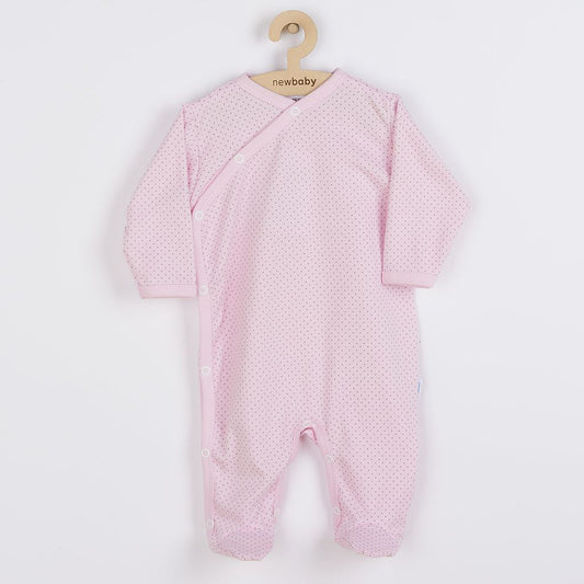 baba pamut kezeslábas oldalsó bekapcsolássa New baby Lovely pöttyök