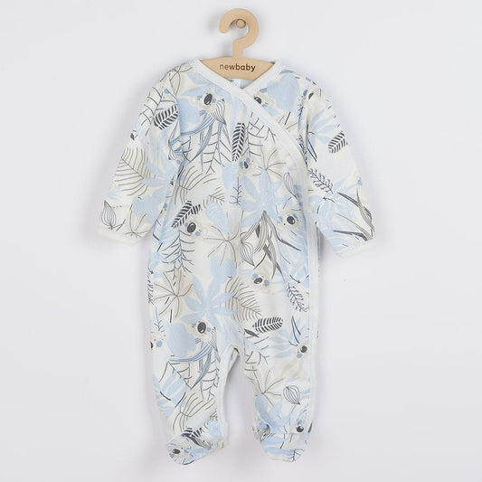 baba pamut kezeslábas oldalsó bekapcsolássa New baby Lovely kék