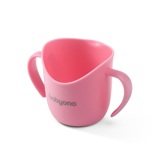 Ergonomikus ivástanuló bögre baby Ono FLOW rózsaszín