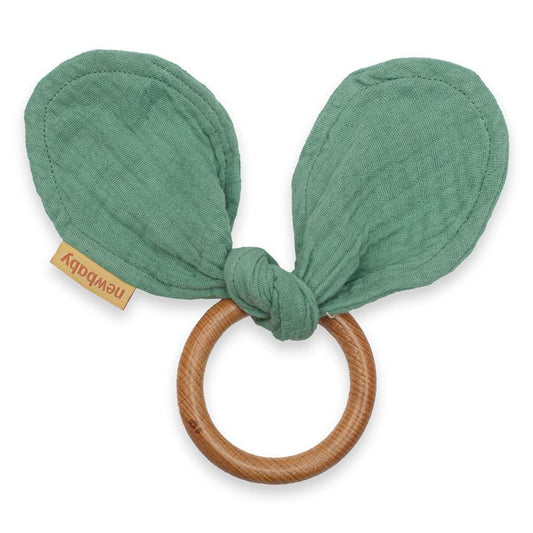 Rágóka levelekkel New baby Ears mint