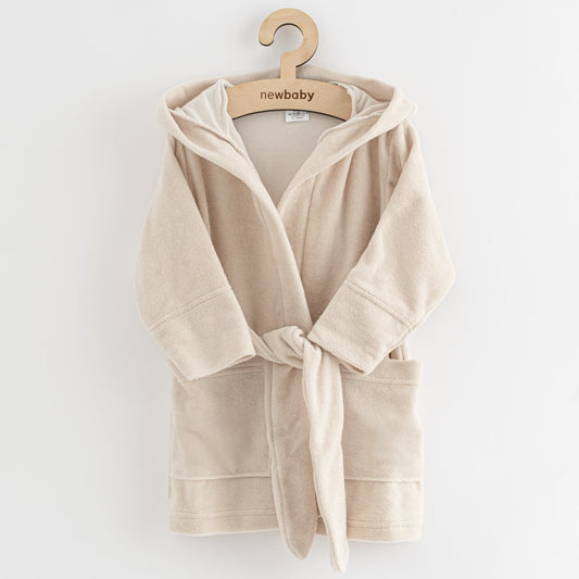 Gyerek frottír fürdõköpeny New baby Comfortable beige