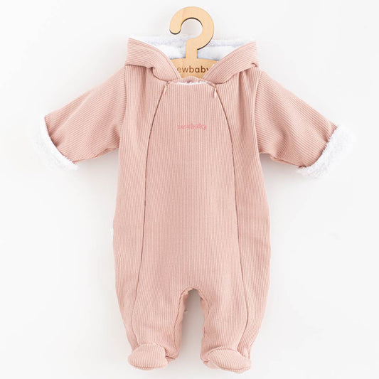 Kezeslábas kapucnival New baby Frosty pink