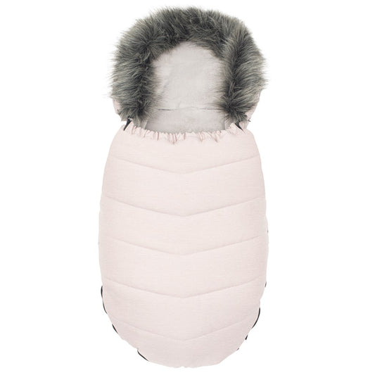 Gyermek lábzsák NEW baby szõrmével dusty pink