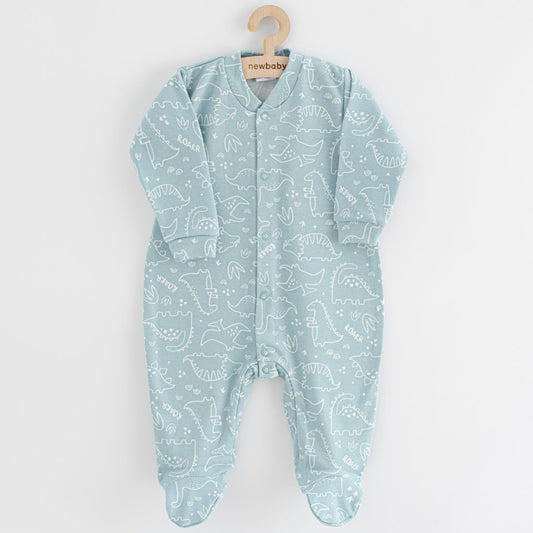 baba kezeslábas New baby Classic II dinó menta