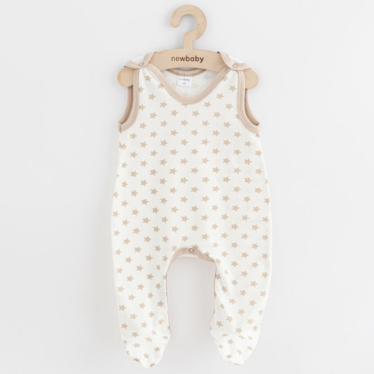 baba rugdalózó New baby Classic II csillagokkal bézs