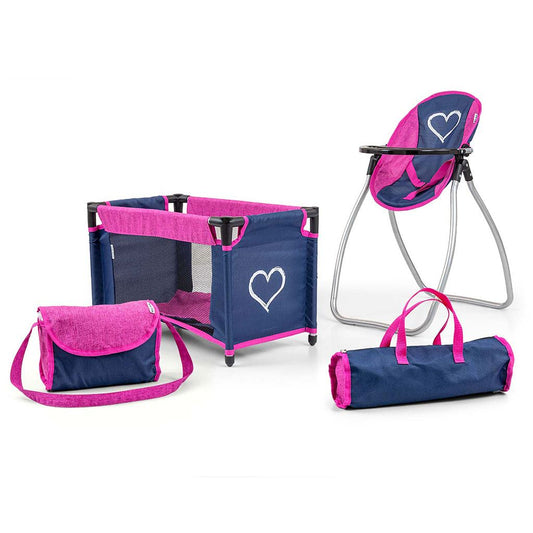 Gyermek szett játékbabaáknak Elsa Prestige Milly Mally navy