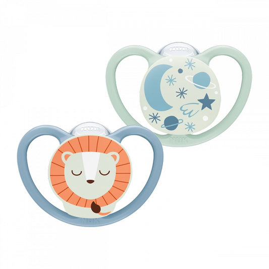baba cumi  NUK Space Nights 6-18h 2 db/BOX fiú