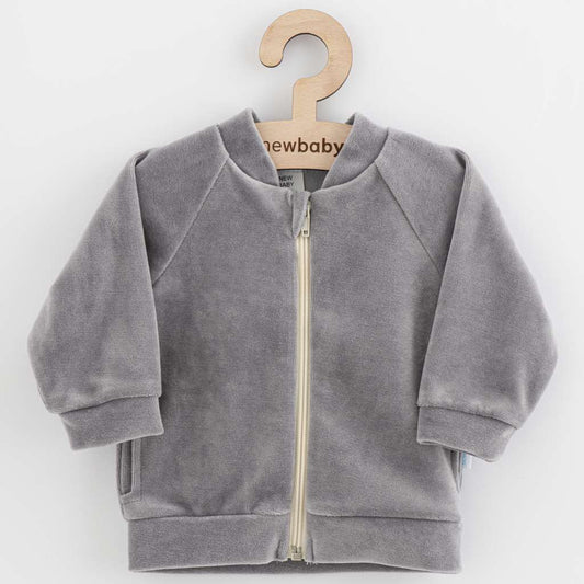 baba plüsz pulóver New baby Suede clothes szürke
