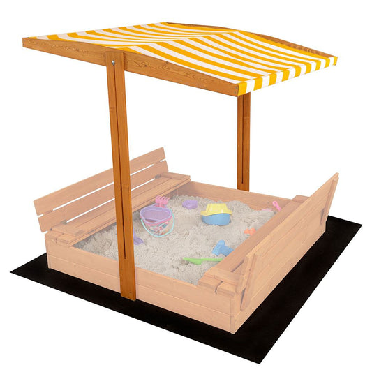 Tetõ a gyermek fa homokozóhoz baby Mix 120x120 cm sárga-fehér