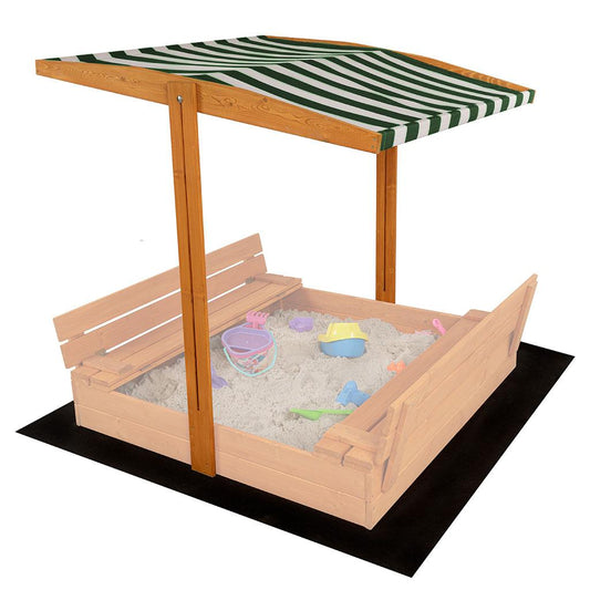 Tetõ a gyermek fa homokozóhoz baby Mix 120x120 cm zöld-fehér