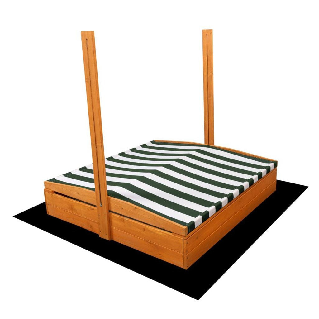 Tetõ a gyermek fa homokozóhoz baby Mix 120x120 cm zöld-fehér