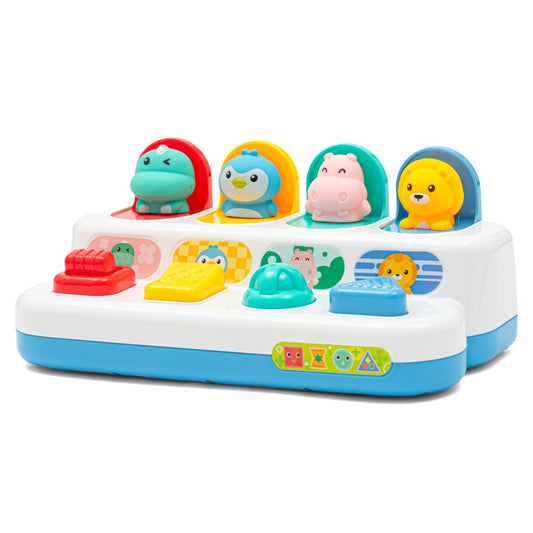 Interaktív játék - Felugró ablakok állatokkal Peekaboo baby Mix