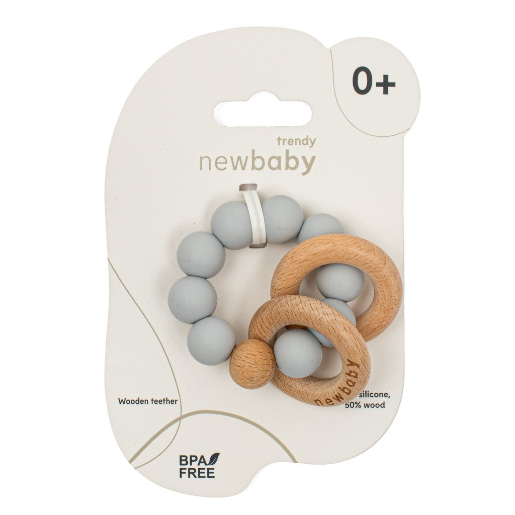 baba szilikon harapófogó golyókkal New baby zöld