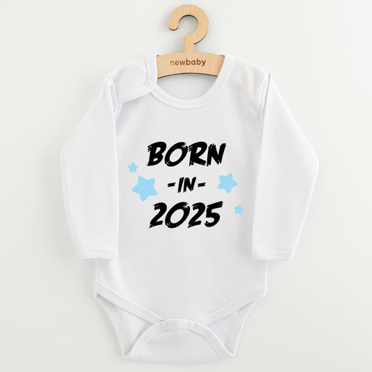 Gyermekek body nyomtatással New baby BORN IN 2025 blue
