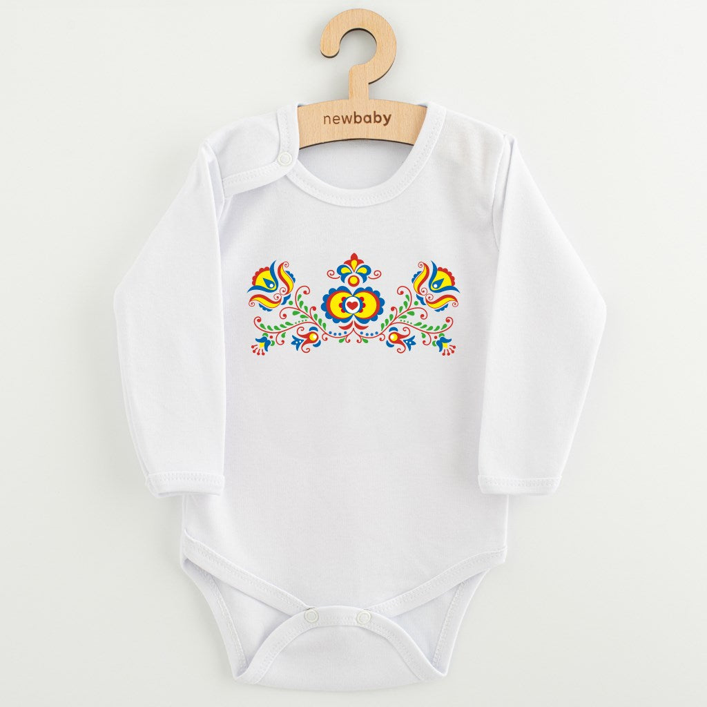 baba body nyomtatással New baby Népi minta