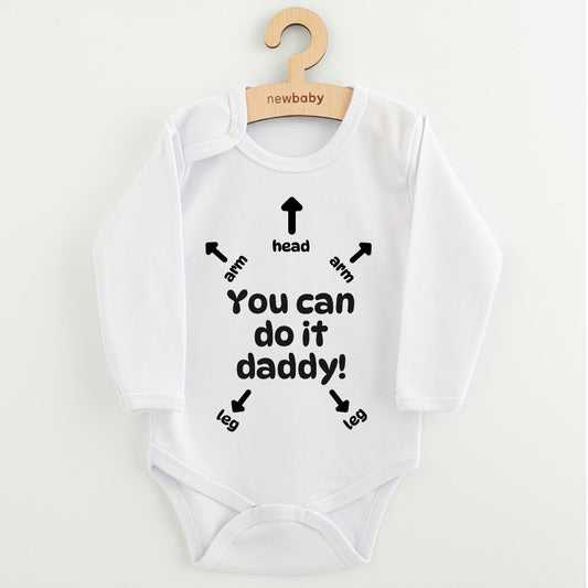 baba body nyomtatással New baby You can do it daddy!