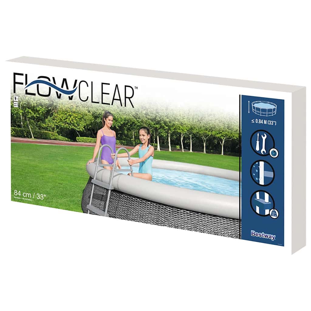 Flowclear 2 fokos medencelétra 84 cm