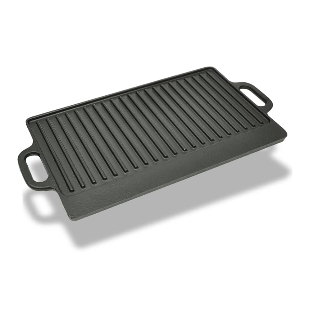 megfordítható öntöttvas grilltálca 38 x 23 cm