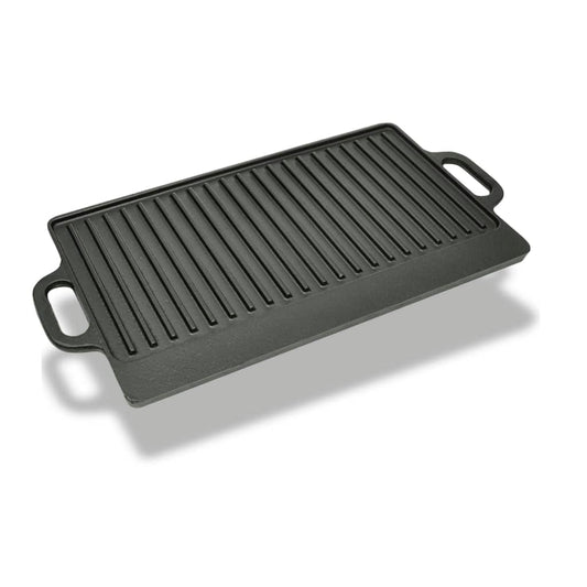 megfordítható öntöttvas grilltálca 38 x 23 cm