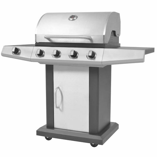 Gázos grillező Ezüst Rozsdamentes acél