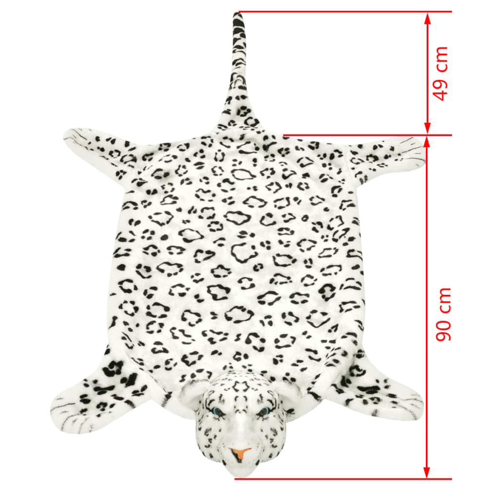 fehér plüss leopárd szőnyeg 139 cm