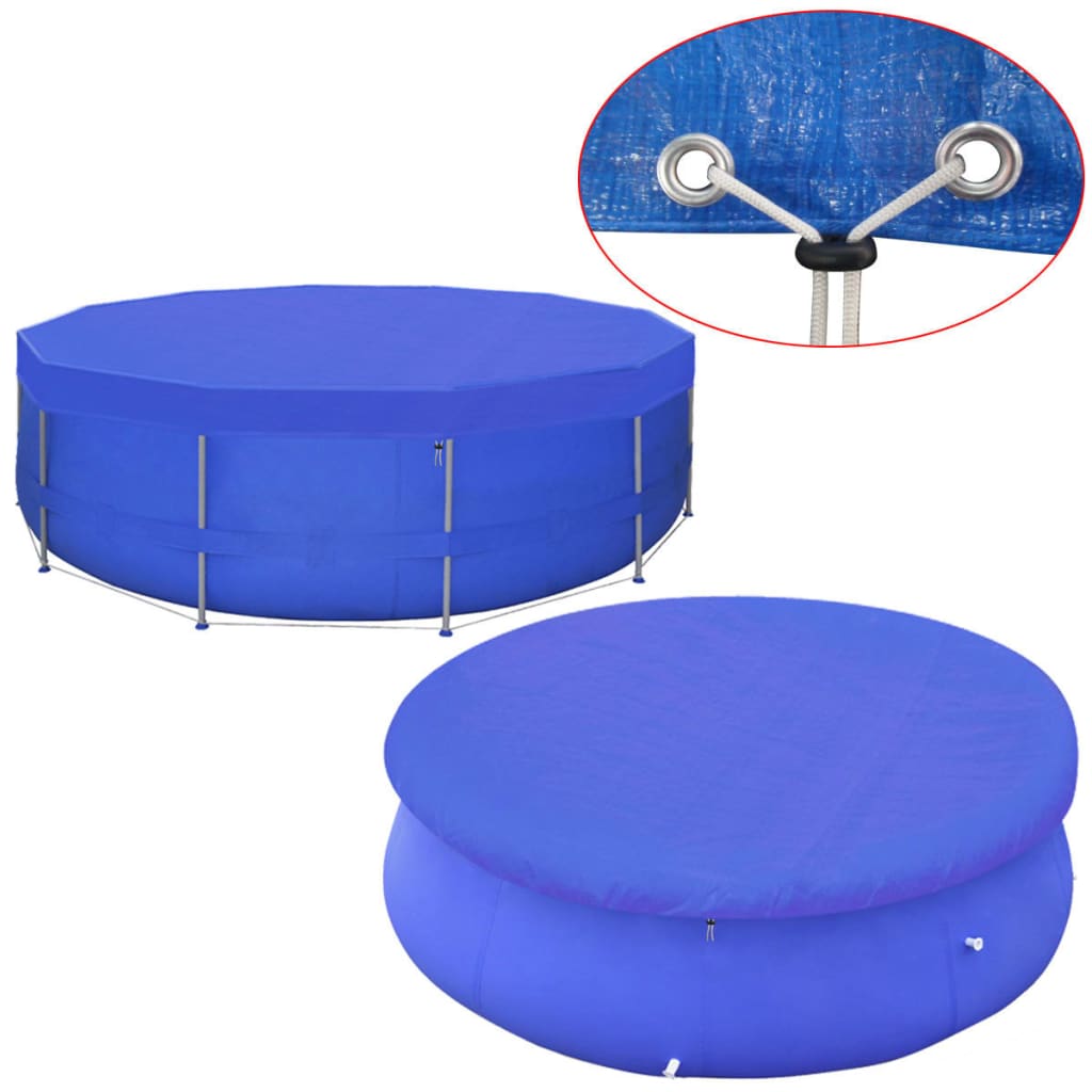 540 cm, 90 g/m² kör alakú PE medencetakaró