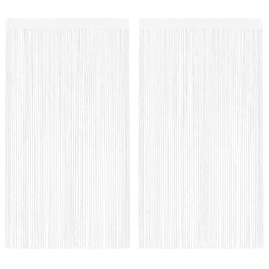 2 db fehér zsinórfüggöny 100 x 250 cm