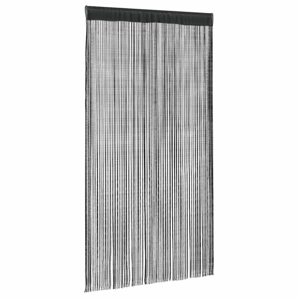 2 db fekete zsinórfüggöny 140 x 250 cm