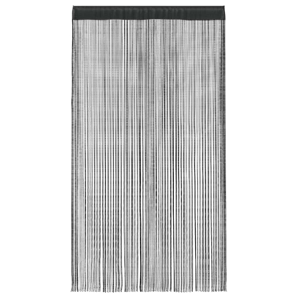2 db fekete zsinórfüggöny 140 x 250 cm