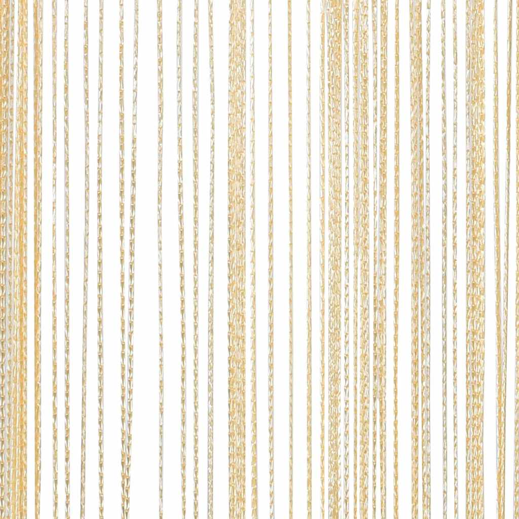 2 db krémszínű zsinórfüggöny 140 x 250 cm