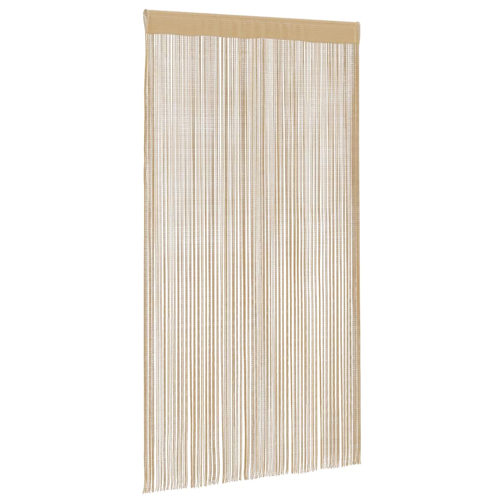 2 db bézs zsinórfüggöny 100 x 250 cm