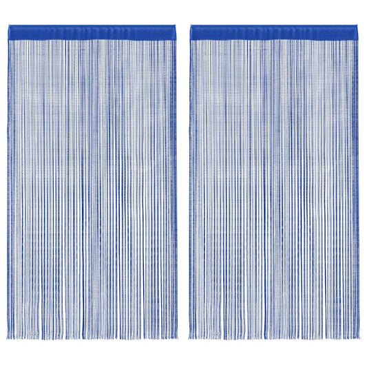 2 db kék zsinórfüggöny 100 x 250 cm