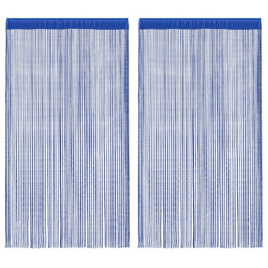 2 db kék zsinórfüggöny 140 x 250 cm