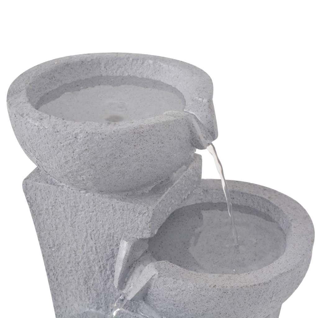 beltéri műgyanta szökőkút LED megvilágítással