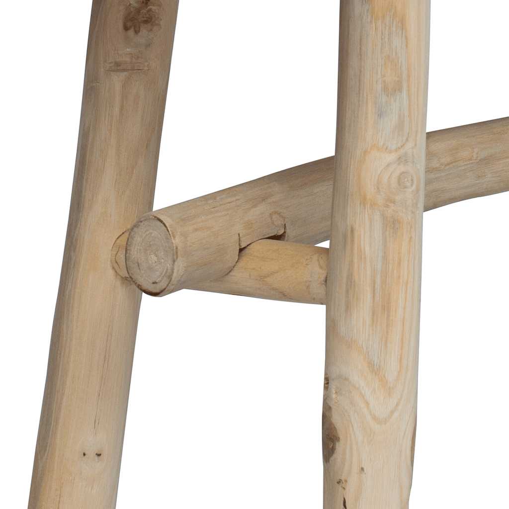 tíkfa pad kecskebőr kárpittal