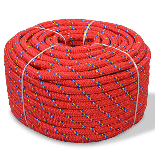 piros polipropilén hajókötél 12 mm 50 m