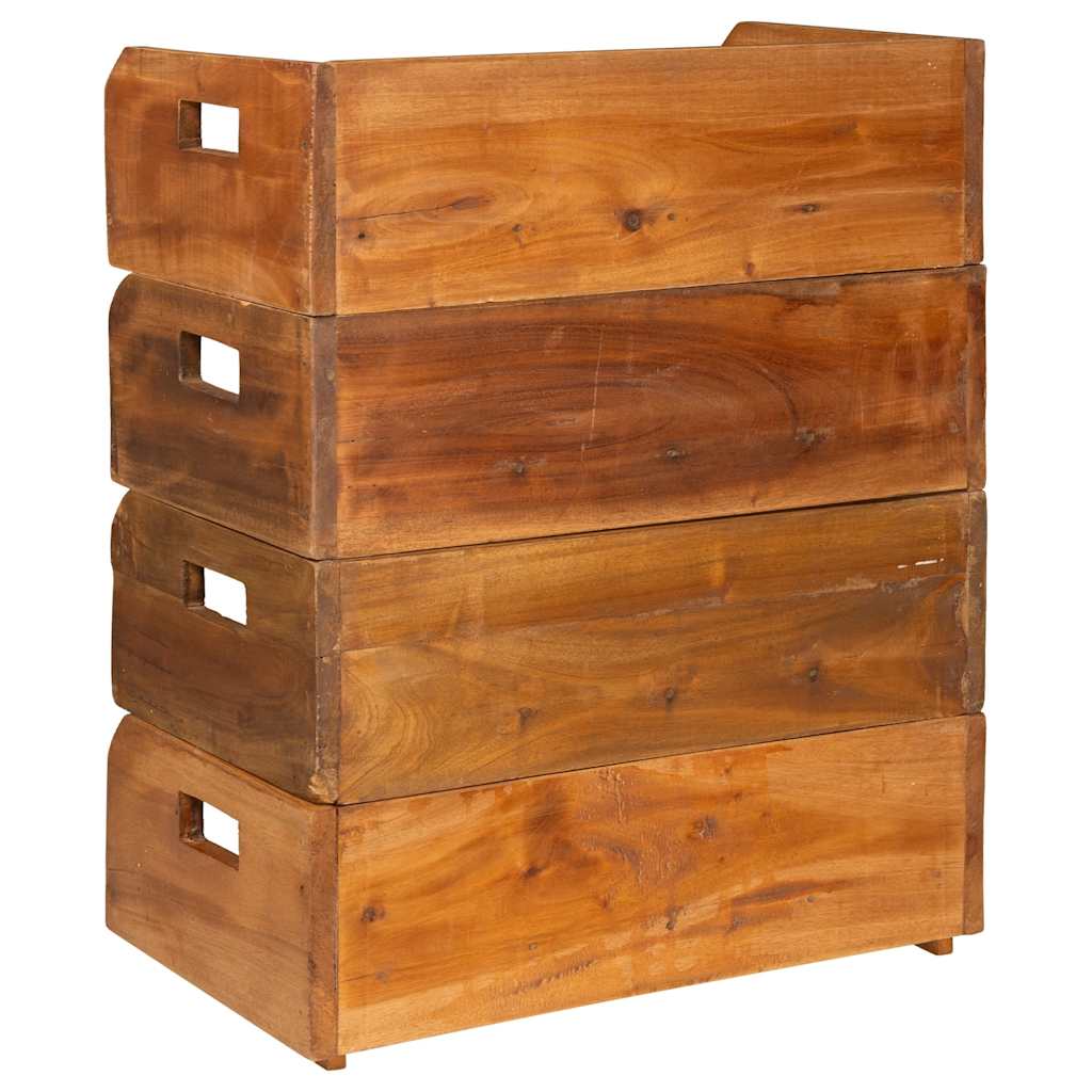 4 db mahagóni fa bortartó állvány 16 palackhoz