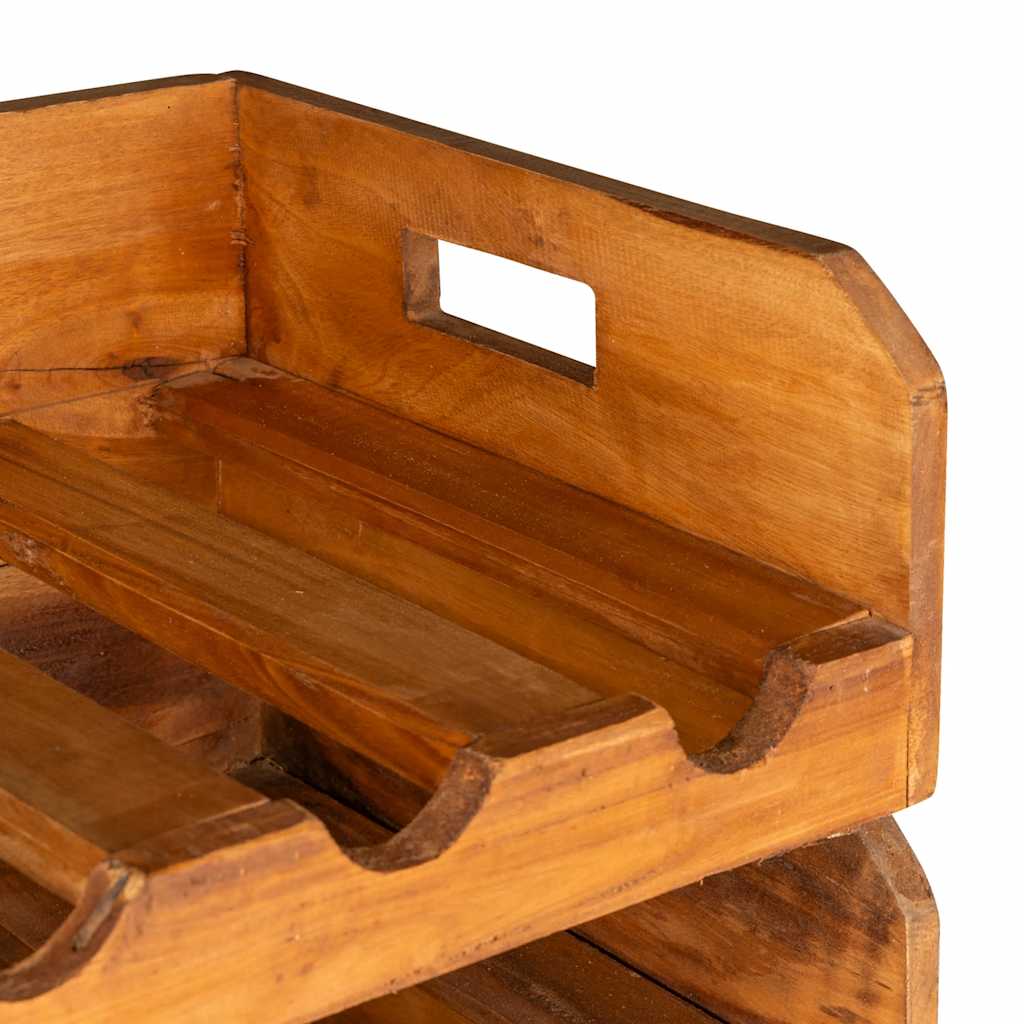 4 db mahagóni fa bortartó állvány 16 palackhoz