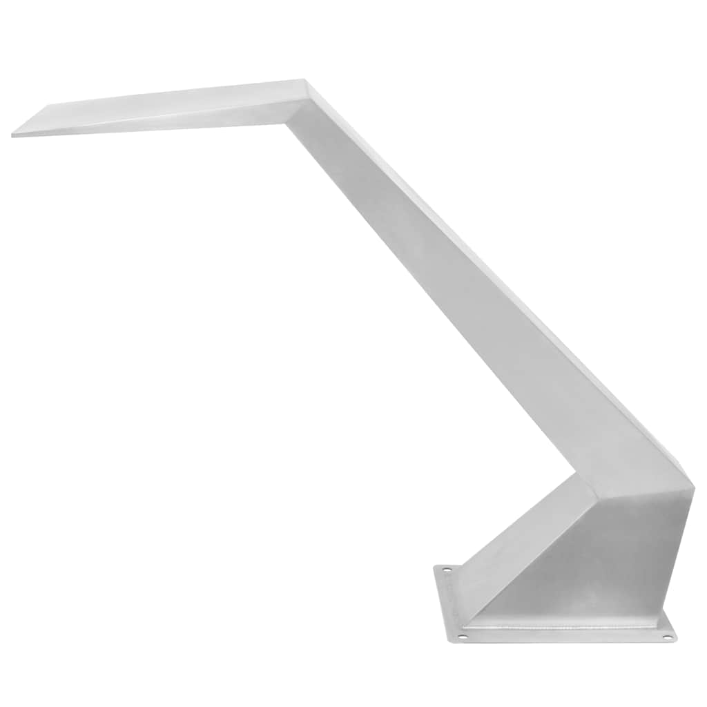 ezüstszínű rozsdamentes acél medence-szökőkút 64 x 30 x 52 cm