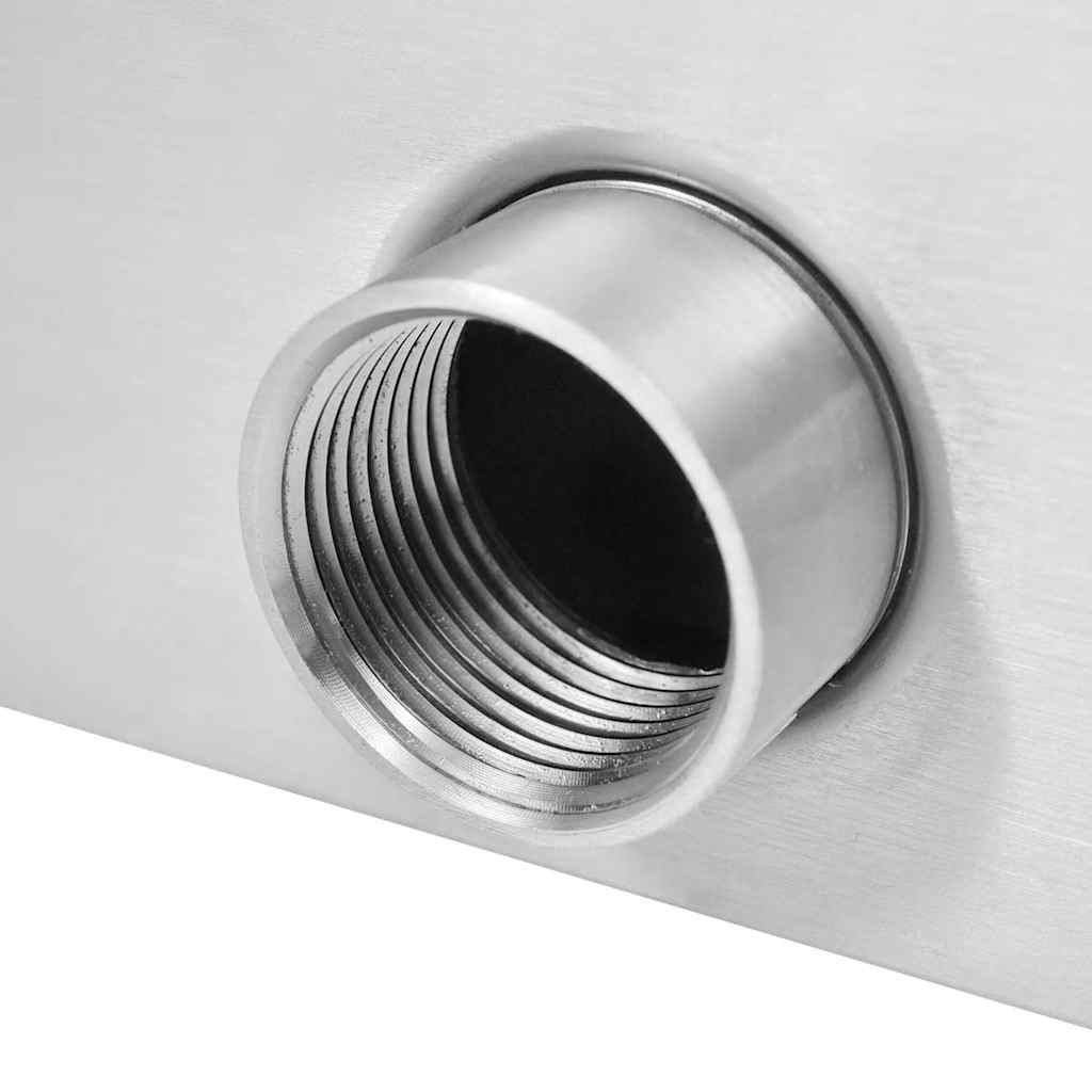 ezüstszínű rozsdamentes acél medence-szökőkút 64 x 30 x 52 cm