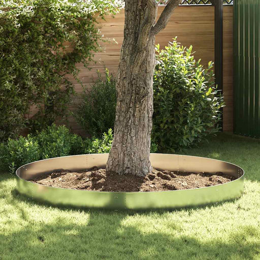 10 db galvanizált acél gyepkerítés 100 x 20 cm