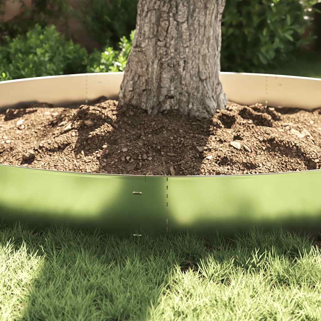 20 db galvanizált acél gyepkerítés 100 x 20 cm